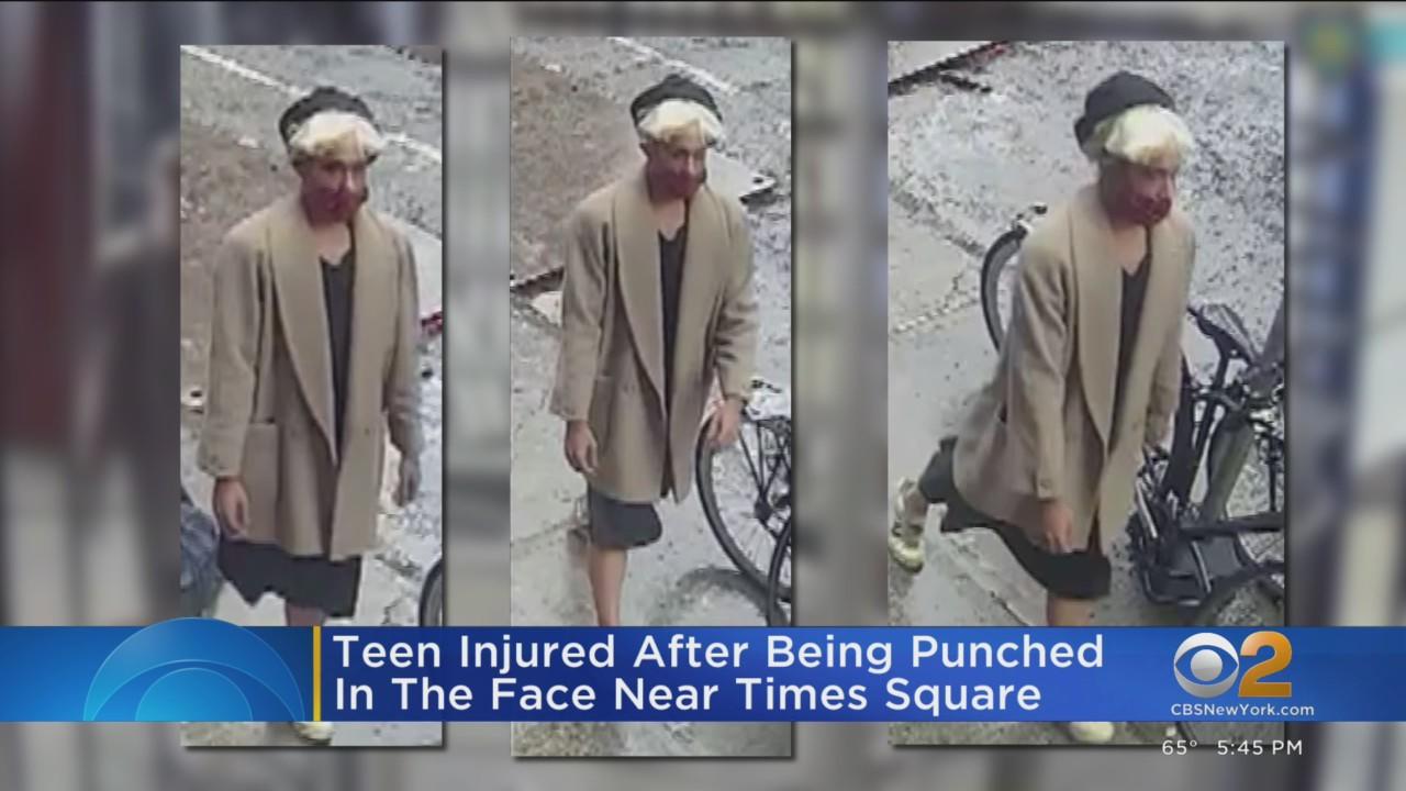 NYPD searching for suspect who punched 17-year-old in face near Times ...