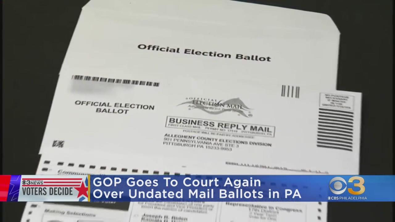 GOP goes to court again over Pennsylvania mail-in ballots - CBS ...