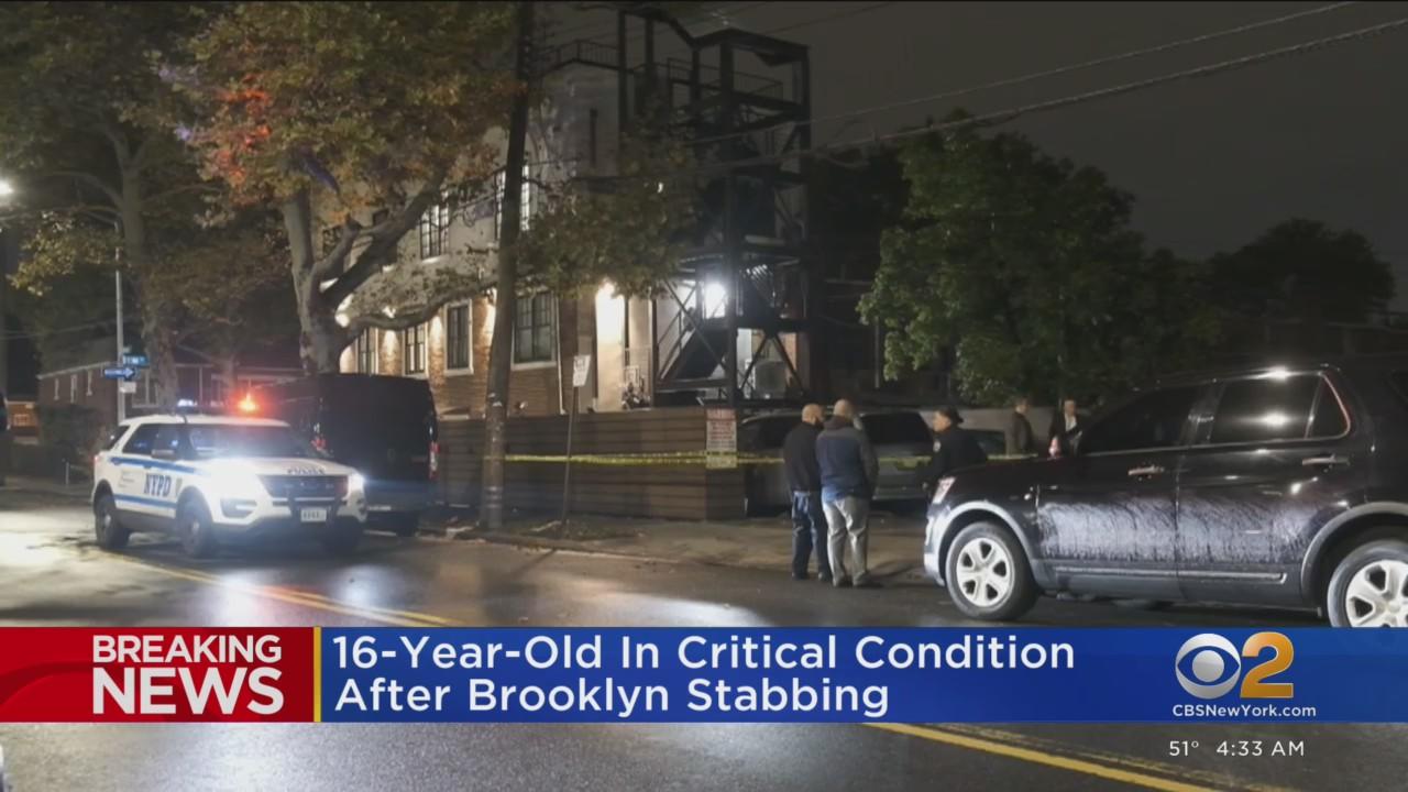 16-year-old critically hurt in Brooklyn stabbing - CBS New York