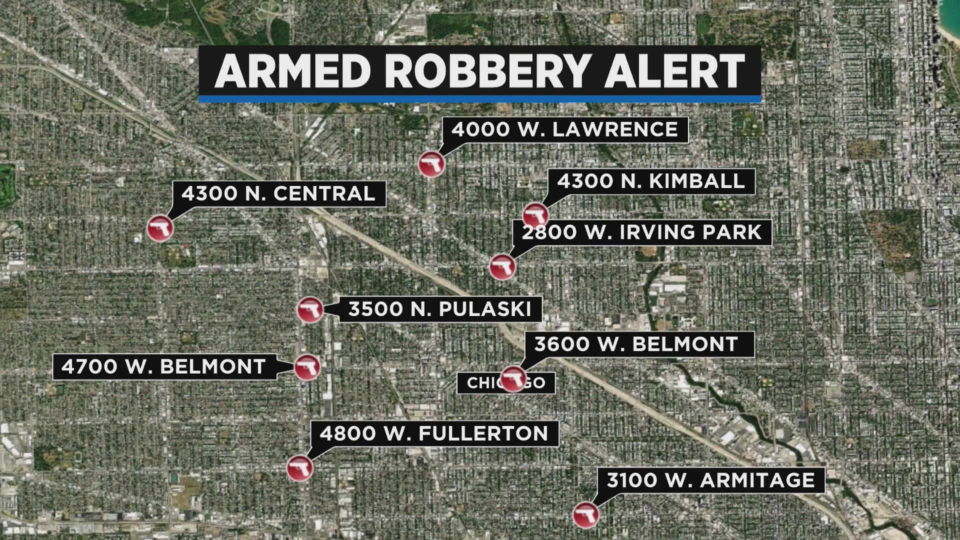 Chicago police investigate string of armed robberies on city's ...