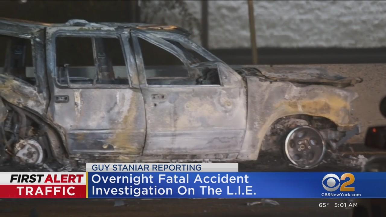 89-year-old driver killed in fiery crash on Long Island Expressway ...
