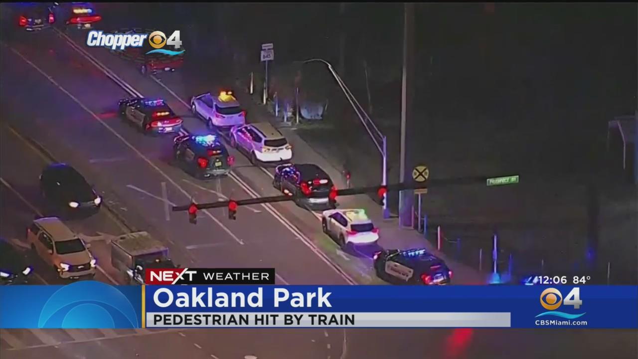 Pedestrian struck, killed by Tri-Rail train in Oakland Park - CBS Miami