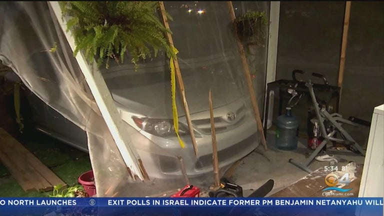 Florida man accused of driving SUV into ex-wife's home - CBS Miami