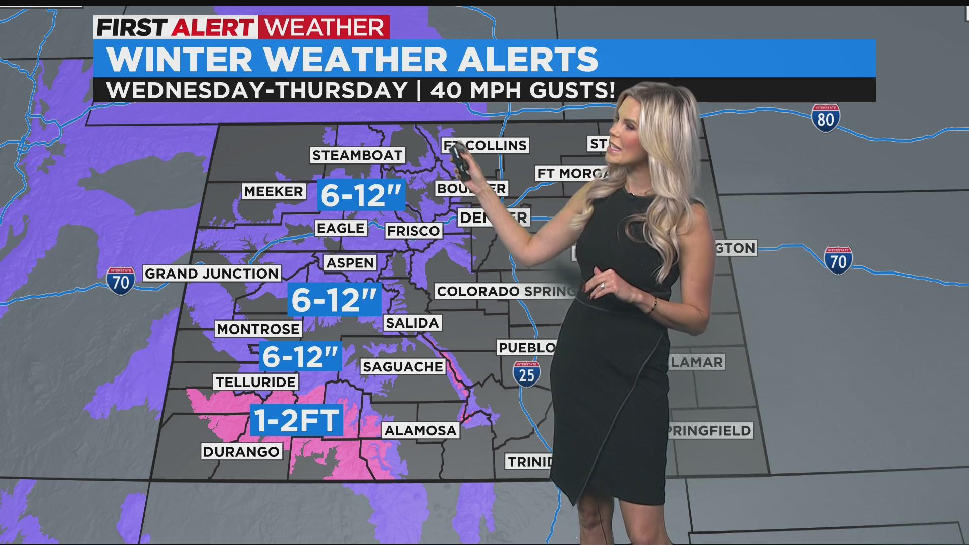 Snowstorm heading for Colorado with cold temps, Denver could get first ...