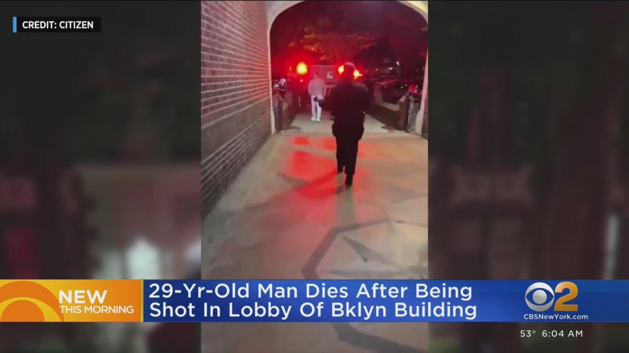 Man, 29, shot to death in lobby of Brooklyn apartment building - CBS ...