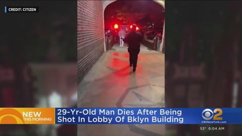 Man, 29, shot to death in lobby of Brooklyn apartment building - CBS ...