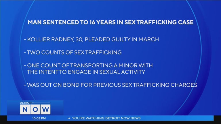 Detroit man sentenced to 16 years for sex trafficking teens - CBS Detroit