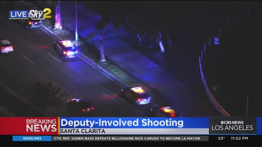 LA deputies shoot and kill man with knives in Santa Clarita - CBS Los ...