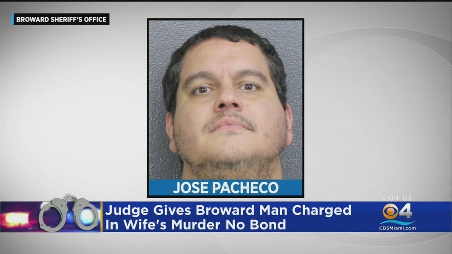Broward man charged with wife's murder held without bond - CBS Miami