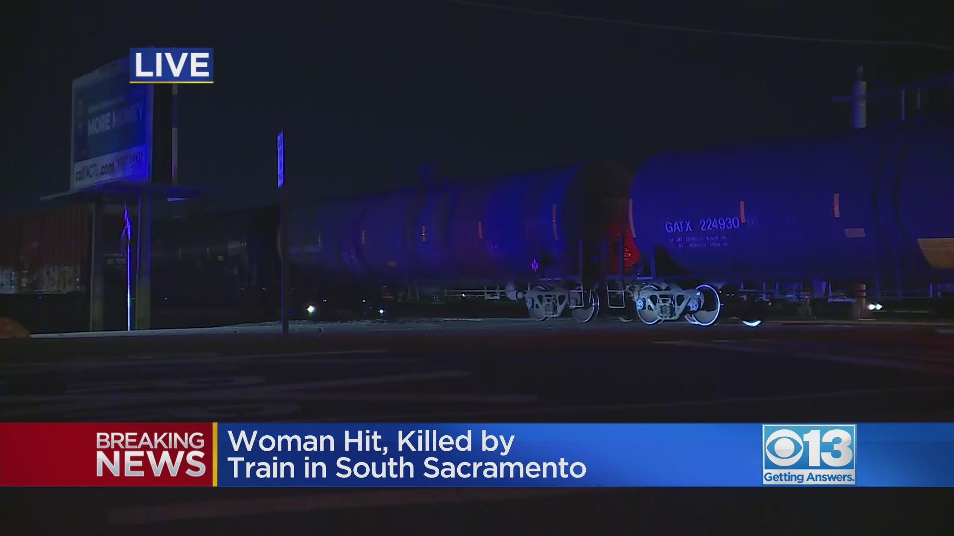Woman killed by train in south Sacramento, officials say - CBS Sacramento