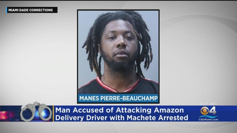 Man accused of attacking Amazon driver with machete - CBS Miami