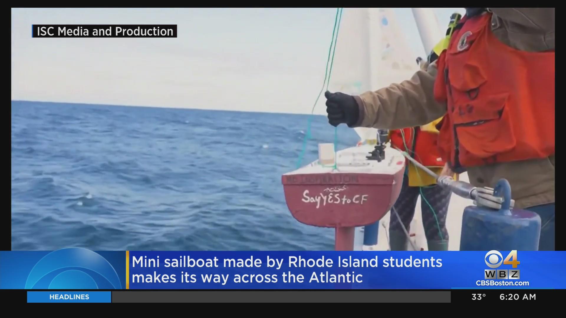 Sail Mini Mini sailboat created by RI students successfully crosses Atlantic ...
