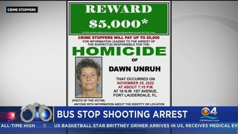 Arrest made in fatal Fort Lauderdale bus stop shooting - CBS Miami