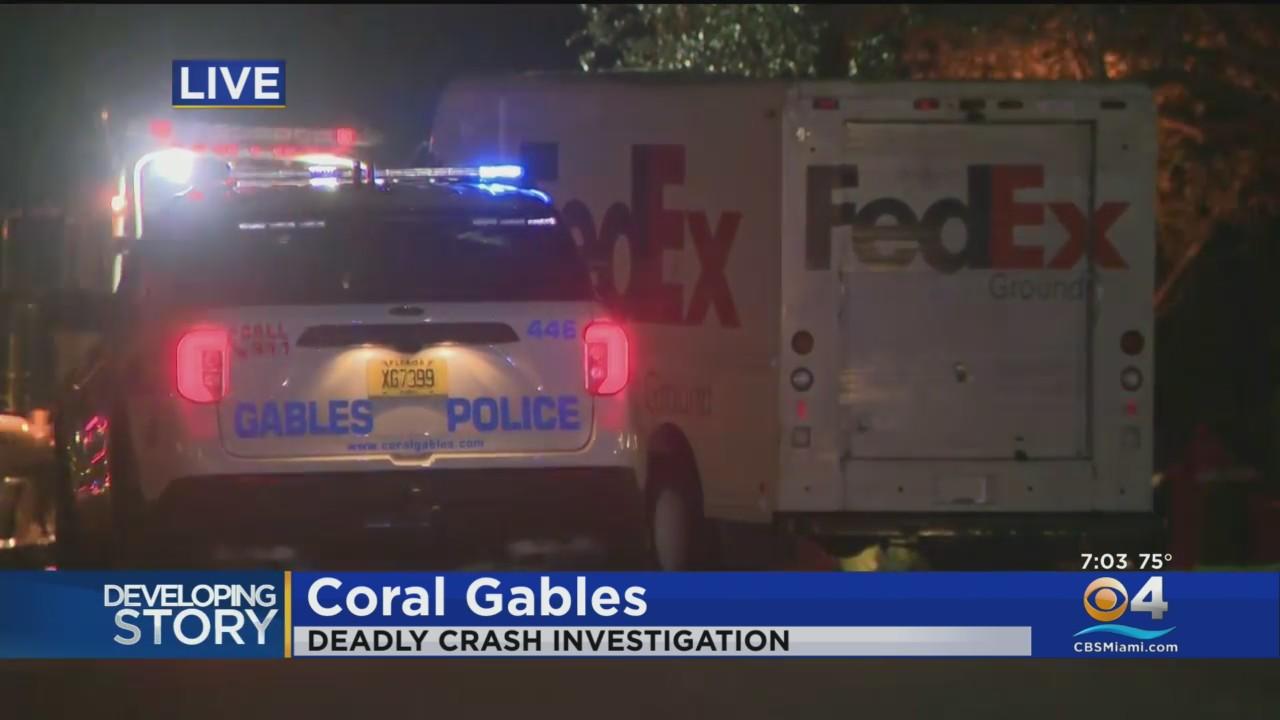 FedEx driver killed following crash in Coral Gables neighborhood ...