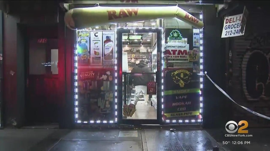 Smoke shop worker shot on the job in Hell's Kitchen - CBS New York