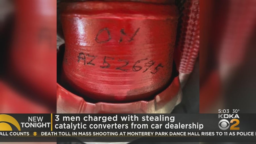 3 charged in catalytic converter theft ring - CBS Pittsburgh
