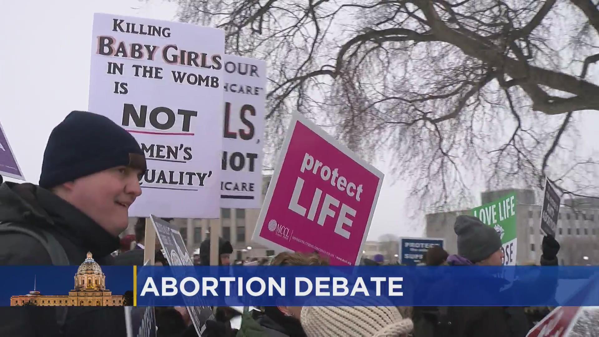 'Here again': Abortion activists rally 50 years after Roe - CBS Minnesota