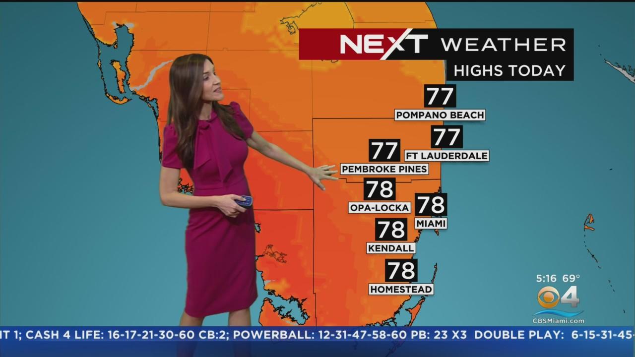 Miami Weather: Breezy afternoon, next cold front coming late week - CBS ...