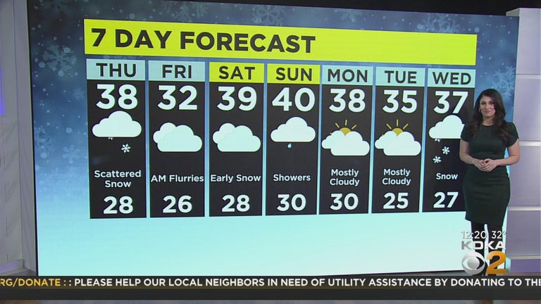Pittsburgh Weather: Light snow starts the day on Thursday - CBS Pittsburgh