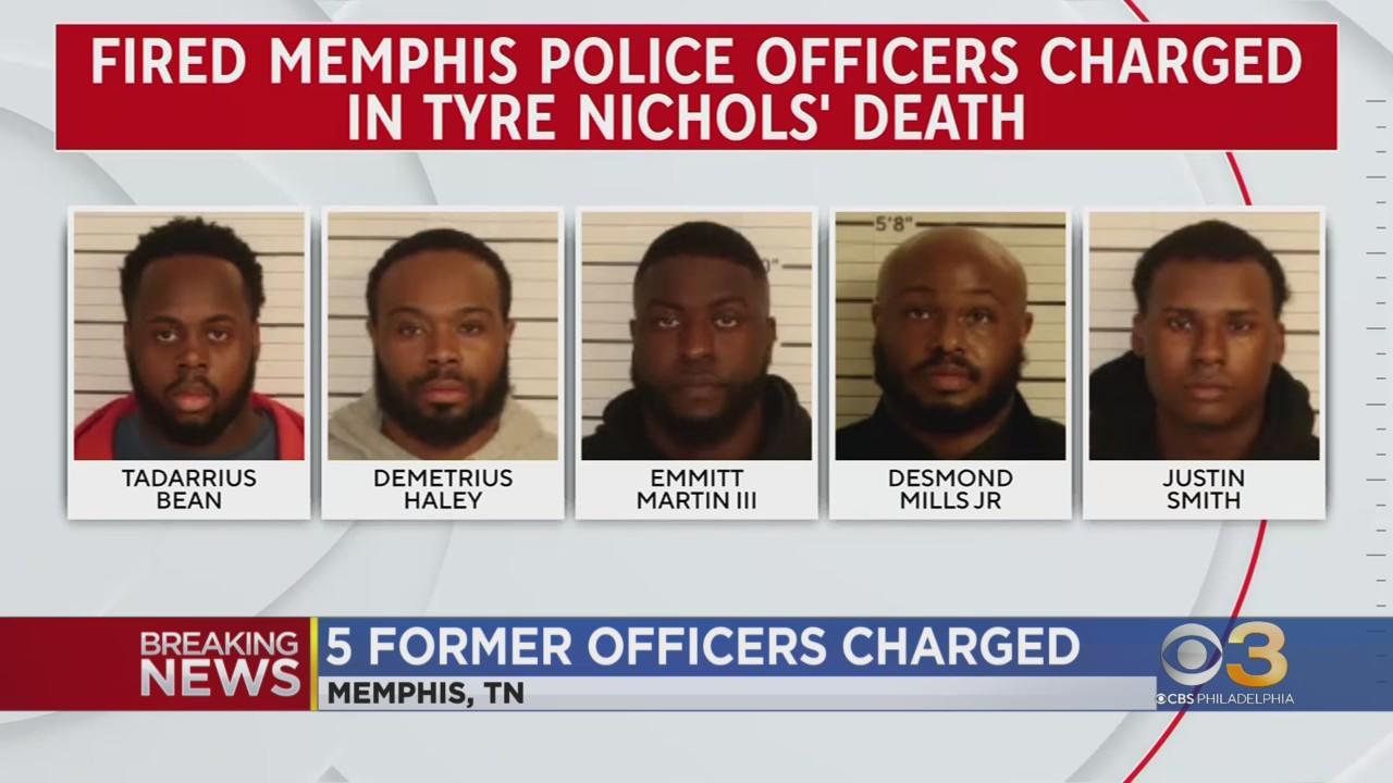 Five fired Memphis police officers charged with murder in death of Tyre ...