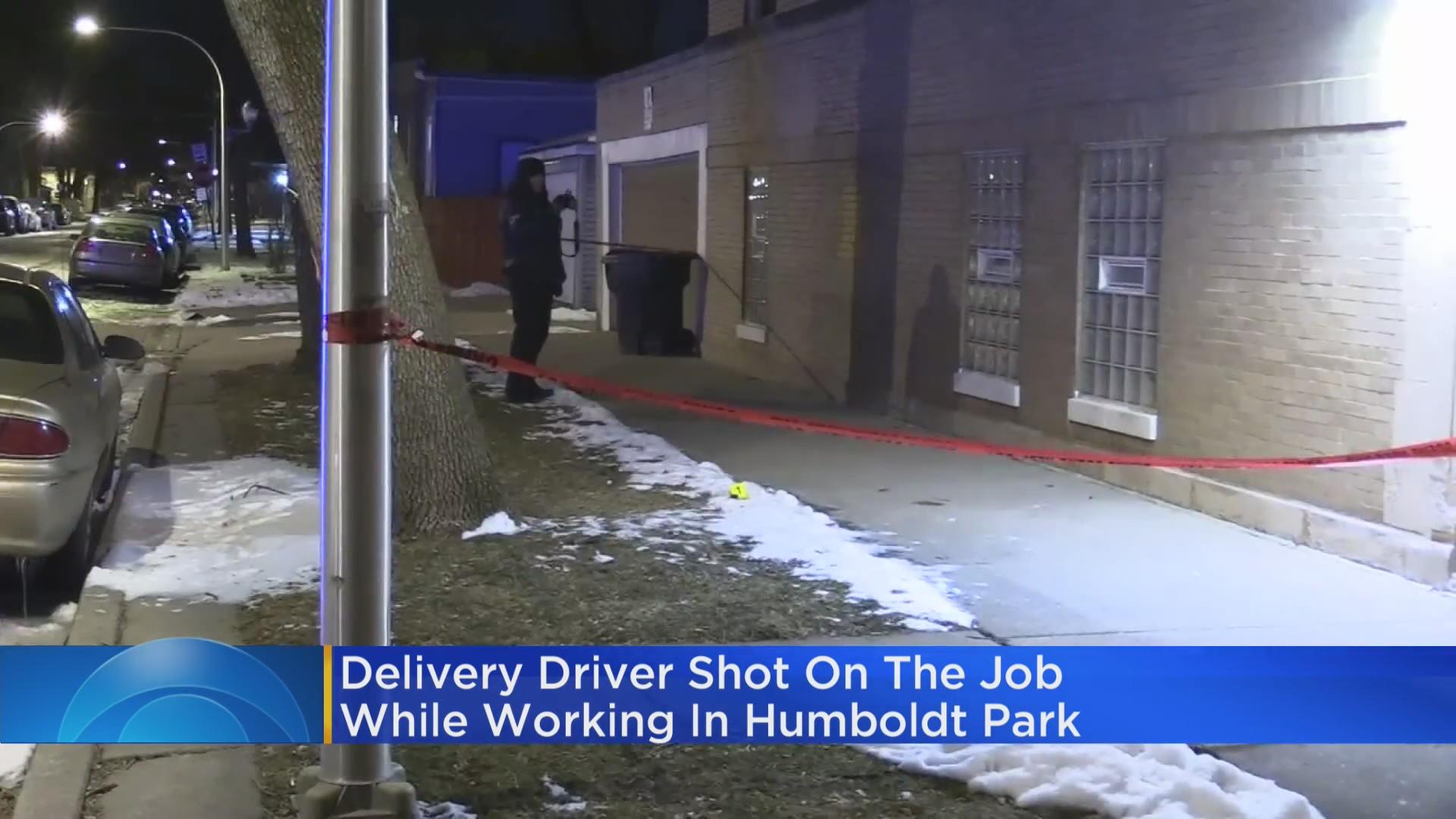 Delivery driver shot - CBS Chicago