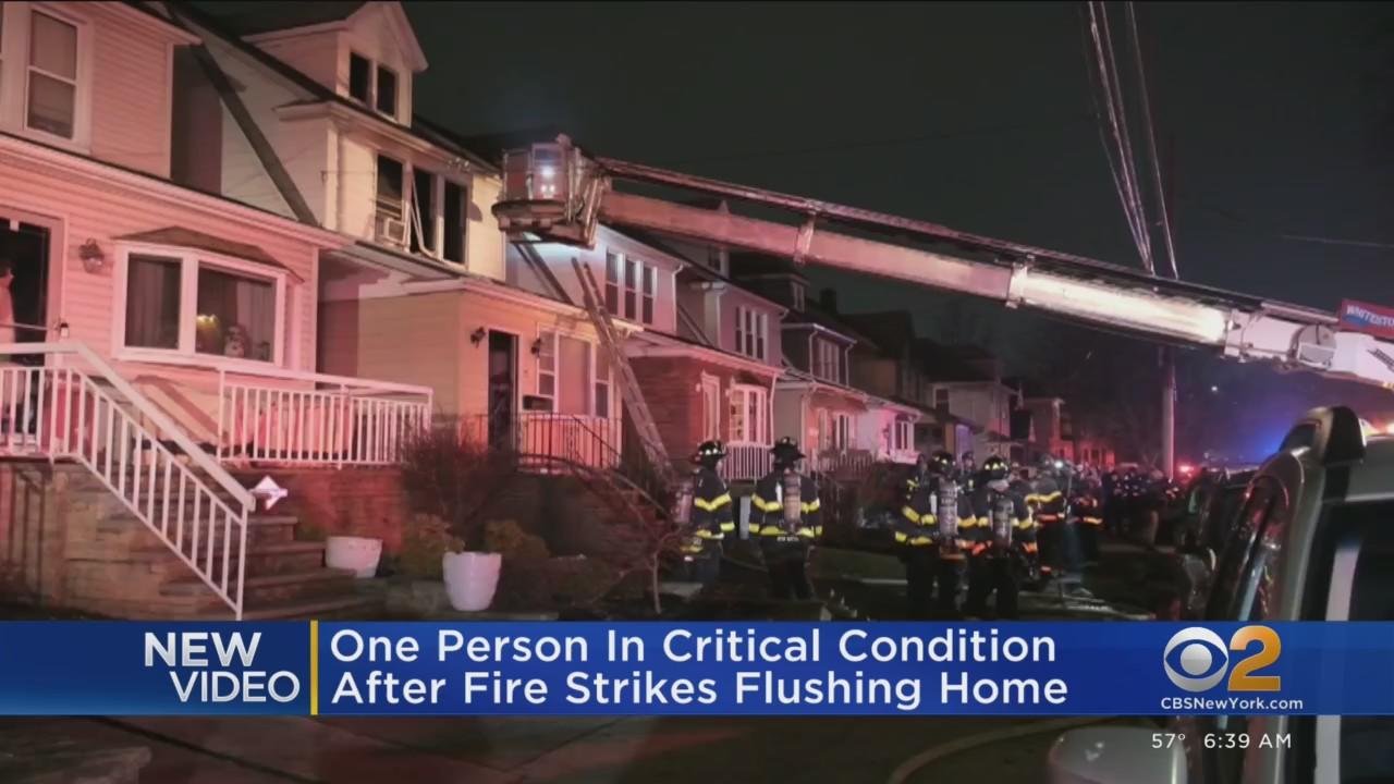 1 person critically hurt when fire breaks out in Queens home overnight ...