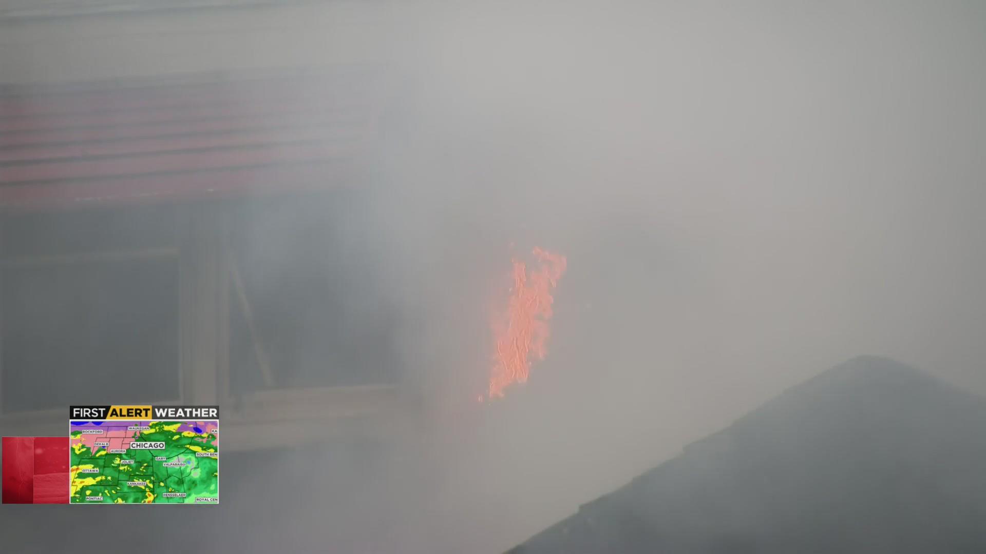 Fire rips through house in Harvey - CBS Chicago