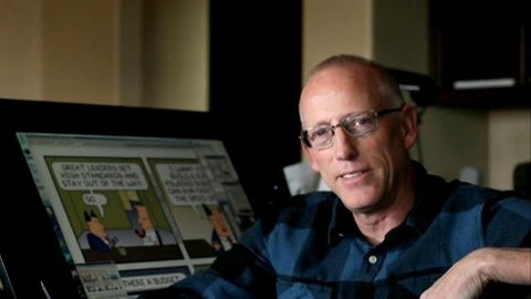 Dilbert creator Scott Adams was a comic-strip star. After racist