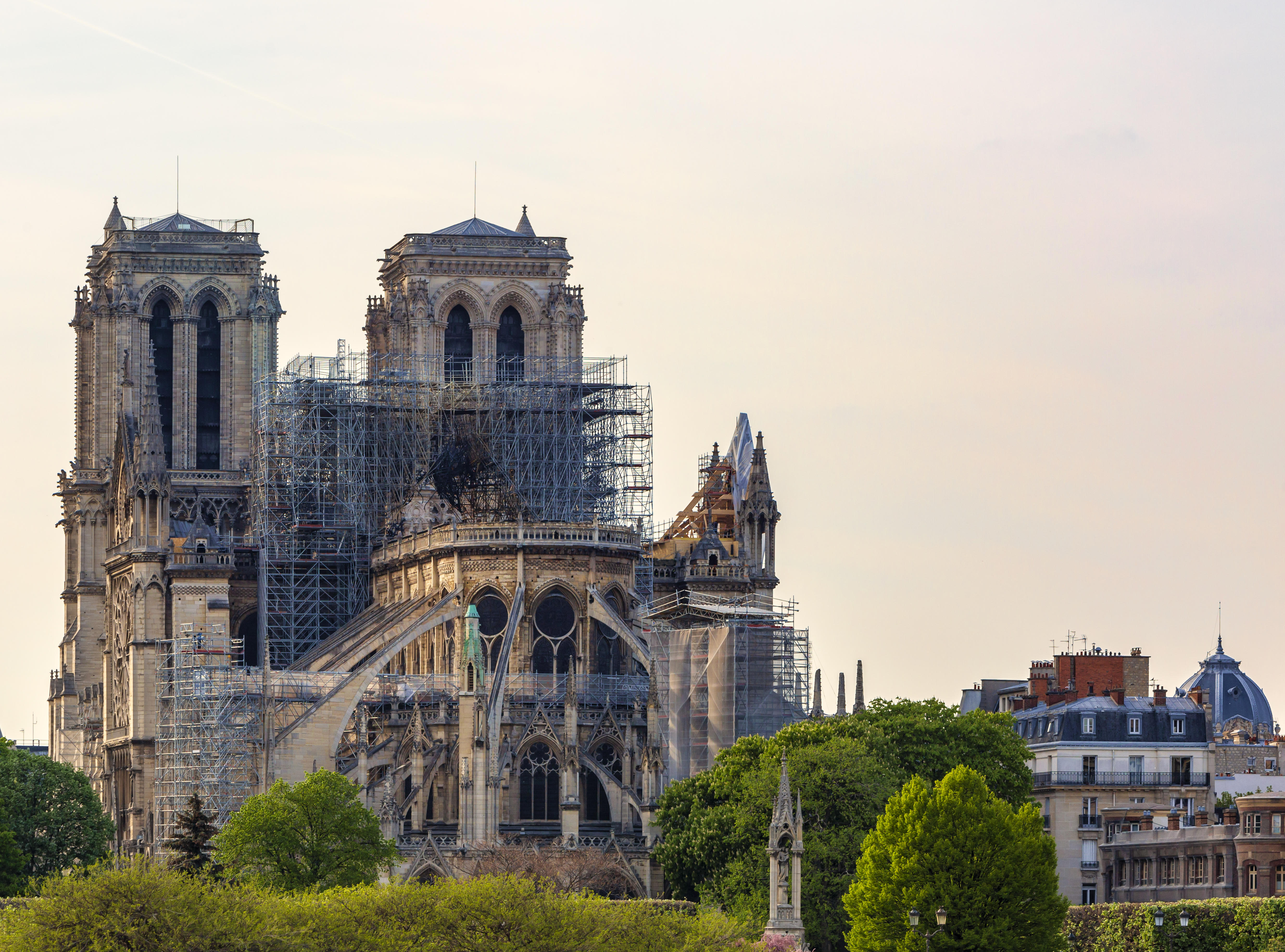 Notre Dame Cathedral in Paris After the Fire 