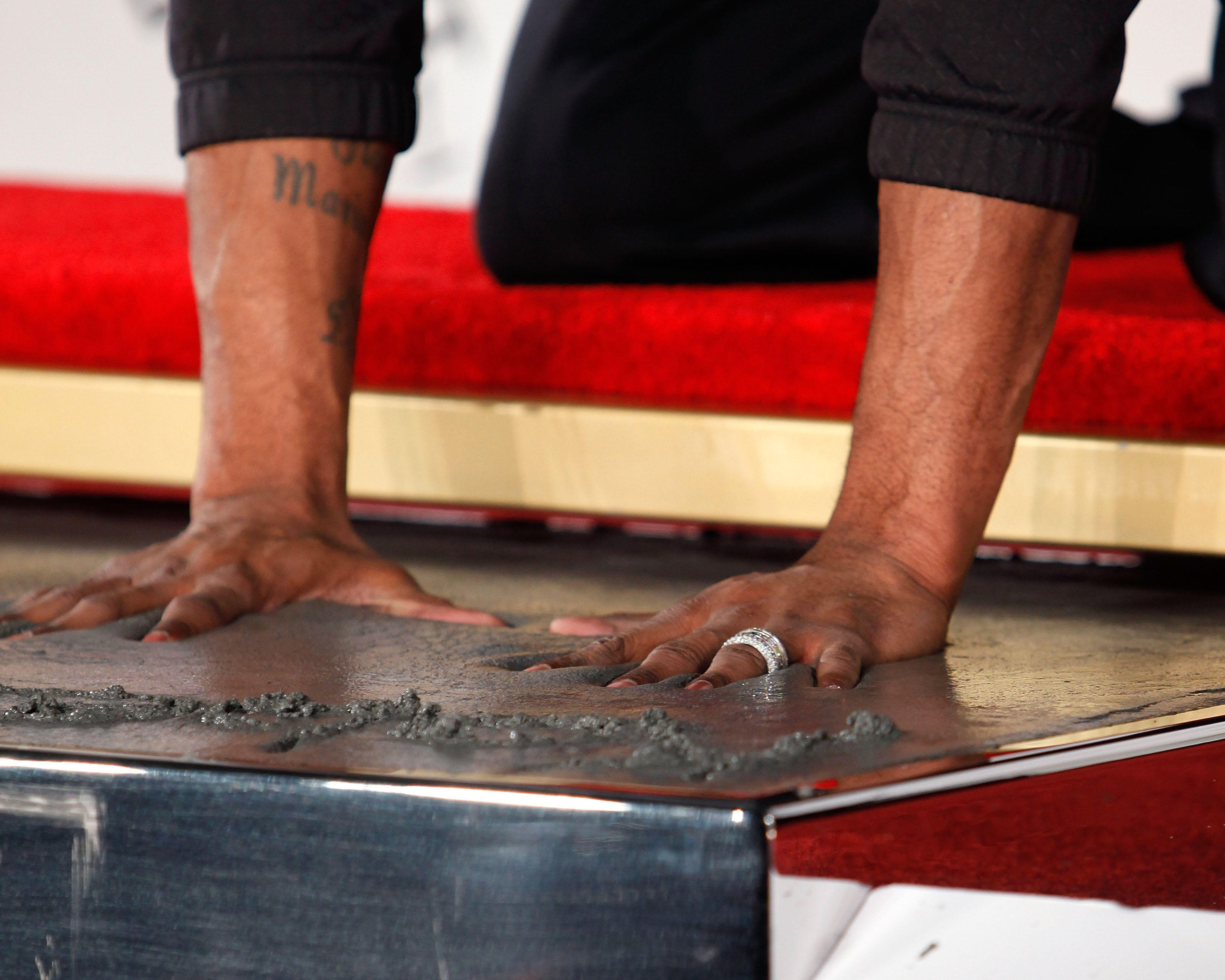 Kobe Bryant Hand and Foot Print Ceremony at The Chinese Theatre In