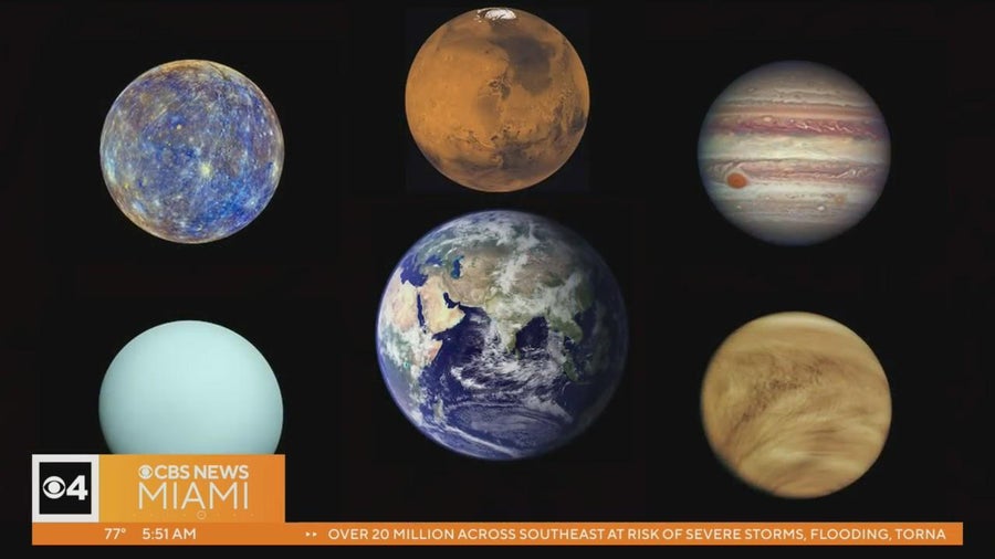 Celestial sight, five planets align in night sky - CBS Miami