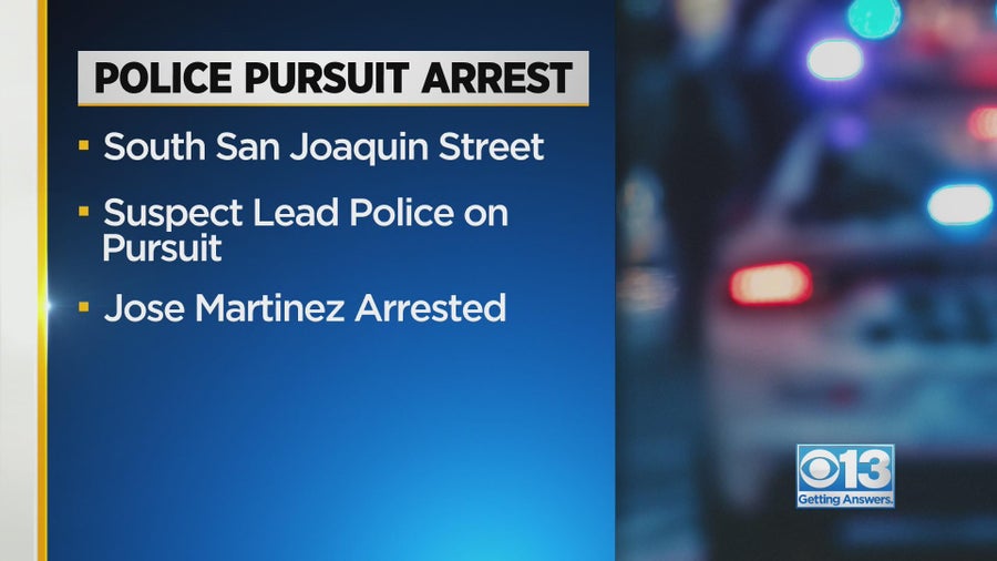 Police arrest Stockton suspect who led police on chase - CBS Sacramento