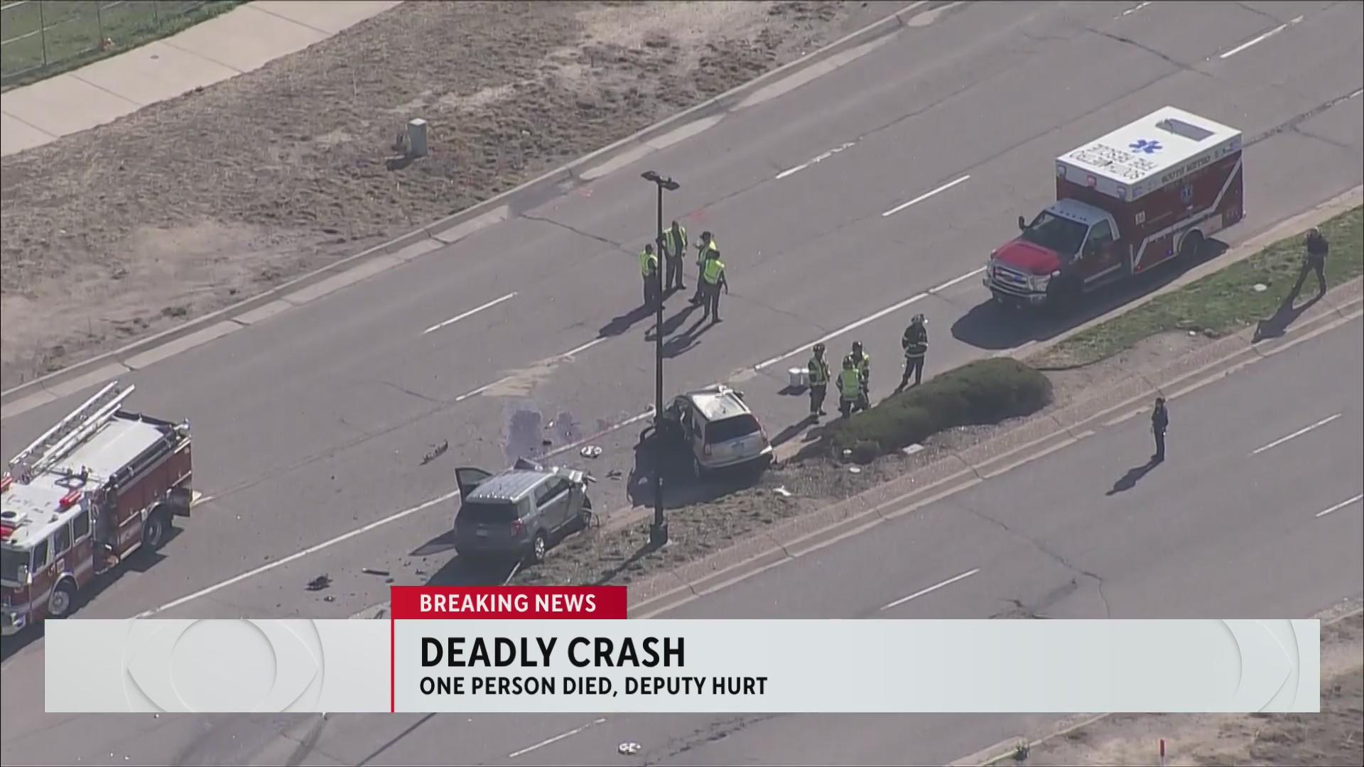 2 dead in 2-vehicle crash involving Arapahoe County Sheriff's deputy ...