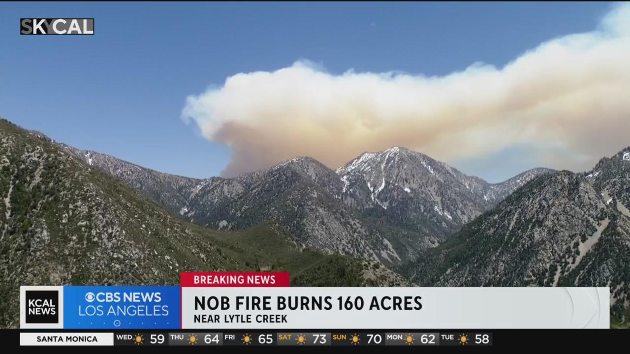 Nob Fire: 227 acre forest fire burning in San Bernardino National ...
