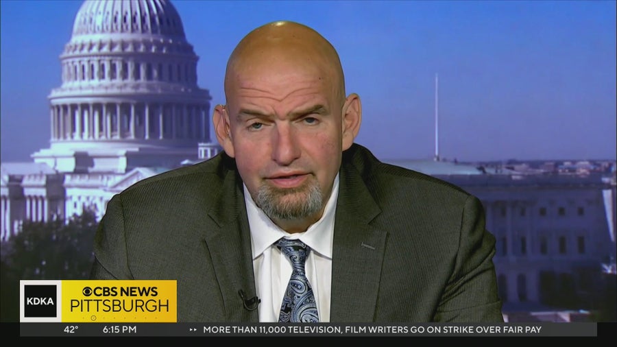 Sen. John Fetterman opens up about depression in Time cover story CBS