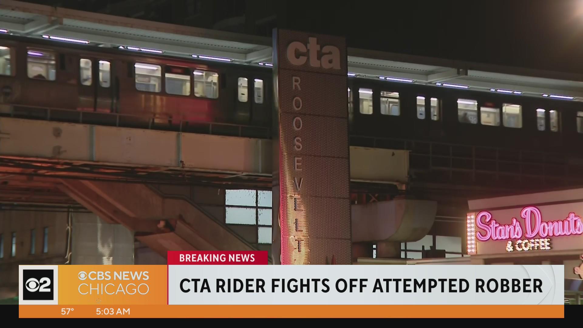Man fights off attempted robber on CTA train pulling into Roosevelt ...