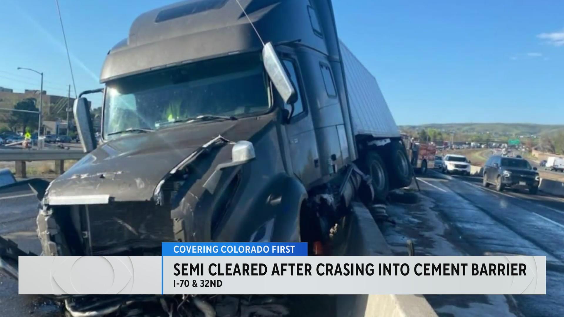 Jackknifed semi truck causes fuel spill in Parker, eastbound Lincoln ...
