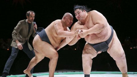 Hawaii-born Akebono Taro, Japan's first foreign-born sumo wrestling