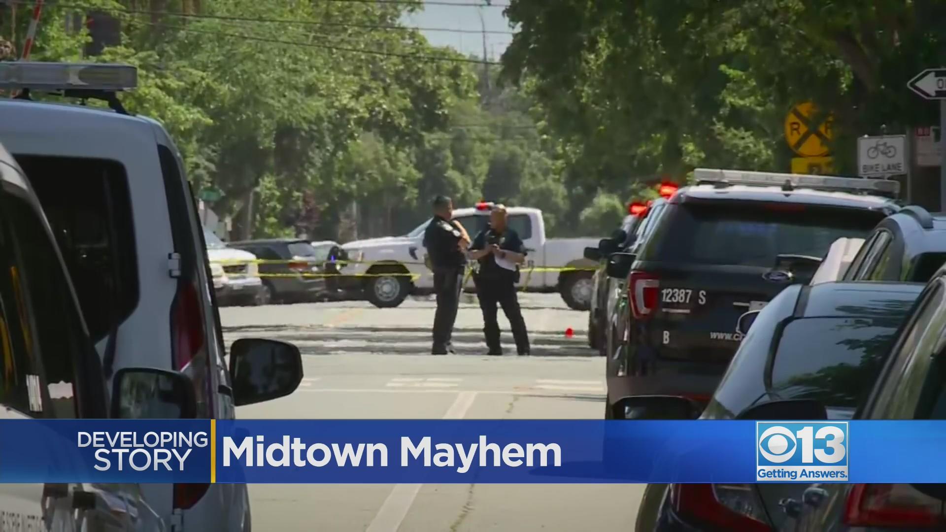 Woman who pointed pellet gun at police shot by officers in midtown ...