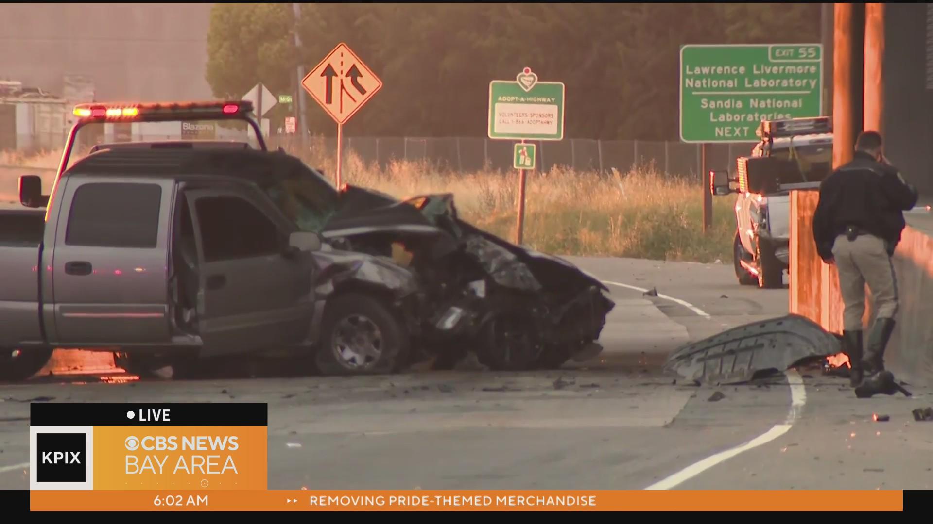 Speeding vehicle on Highway 580 in Livermore triggers deadly chain ...