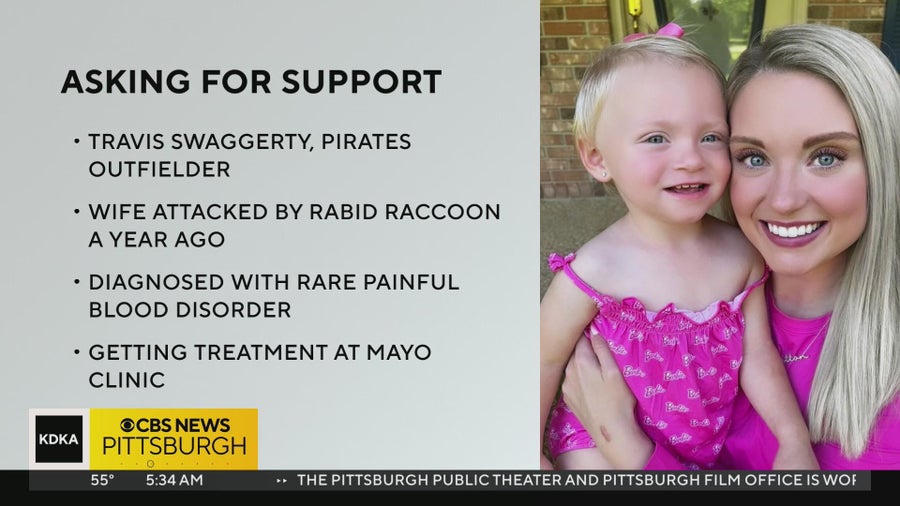 Pirates outfielder Travis Swaggerty's wife battling blood disease