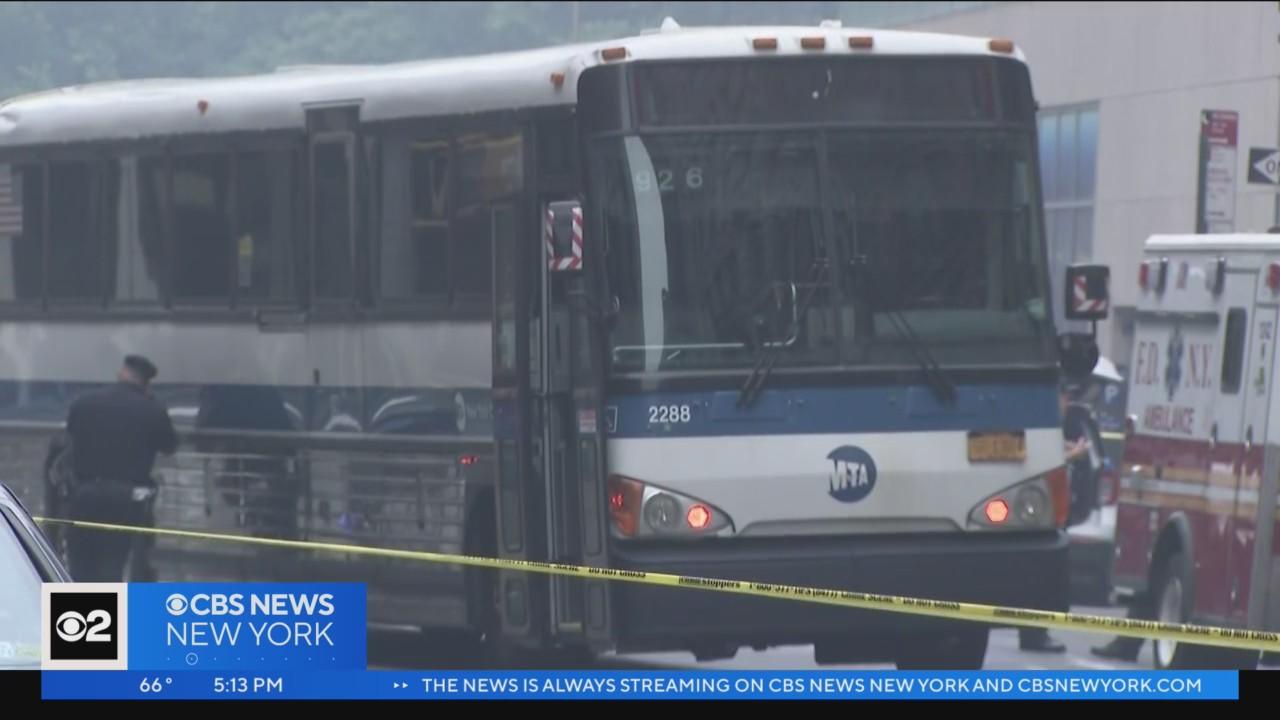 Woman struck by MTA bus, killed in Union Square - CBS New York