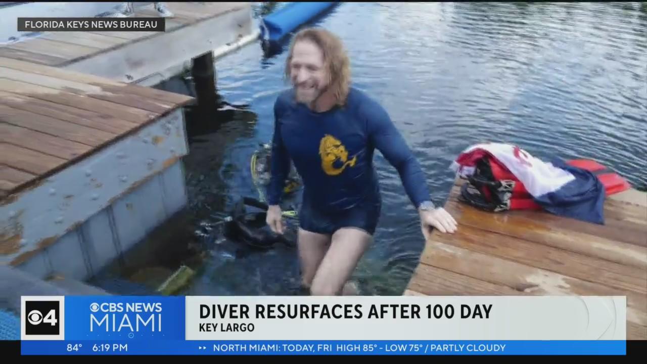 Florida's 'Dr. Deep' resurfaces after a record 100 days living