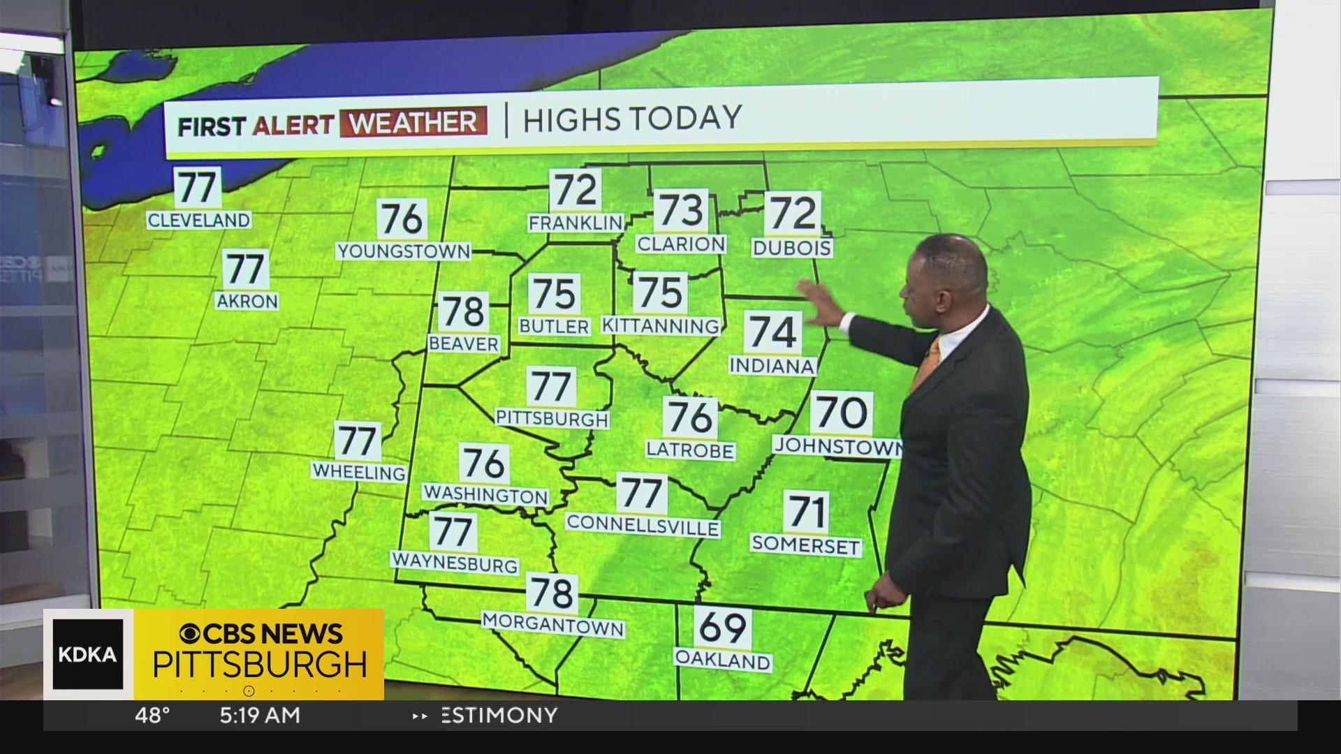 Pittsburgh Weather: Patchy morning fog turns into a warmer day - CBS ...