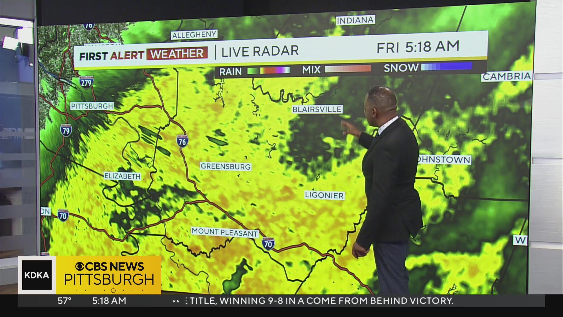 Pittsburgh Weather: Best chance for rain today happens before 5 - CBS ...
