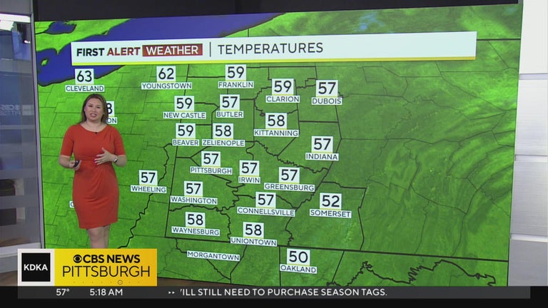 Pittsburgh Weather: Showers and storms moving through area - CBS Pittsburgh