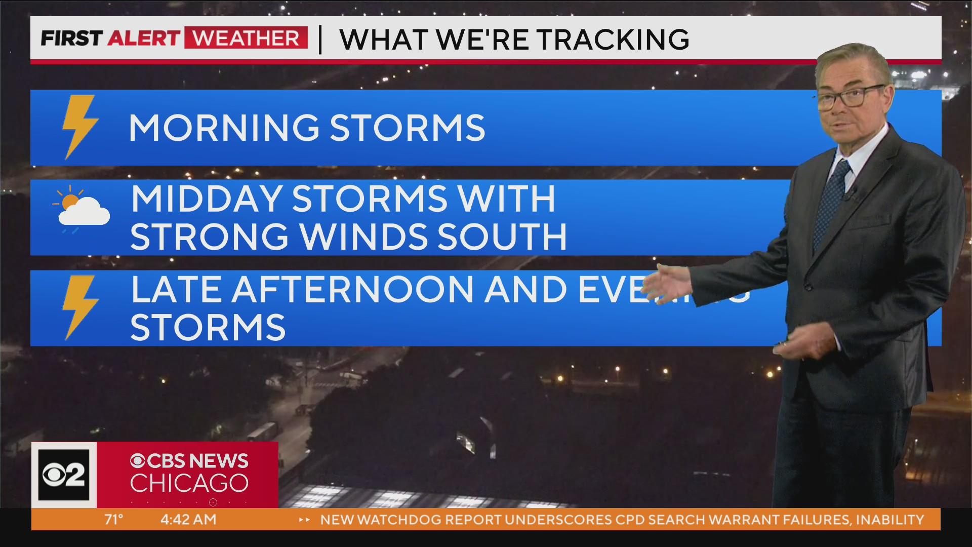 Severe thunderstorms, air quality alert continues - CBS Chicago