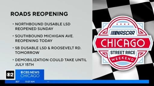 Chicago reopens DuSable Lake Shore Drive, after NASCAR - CBS Chicago