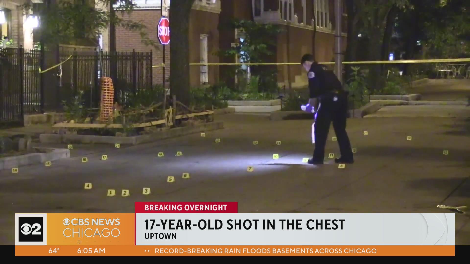 Uptown Shooting: 17-year-old injured, gun recovered - CBS Chicago