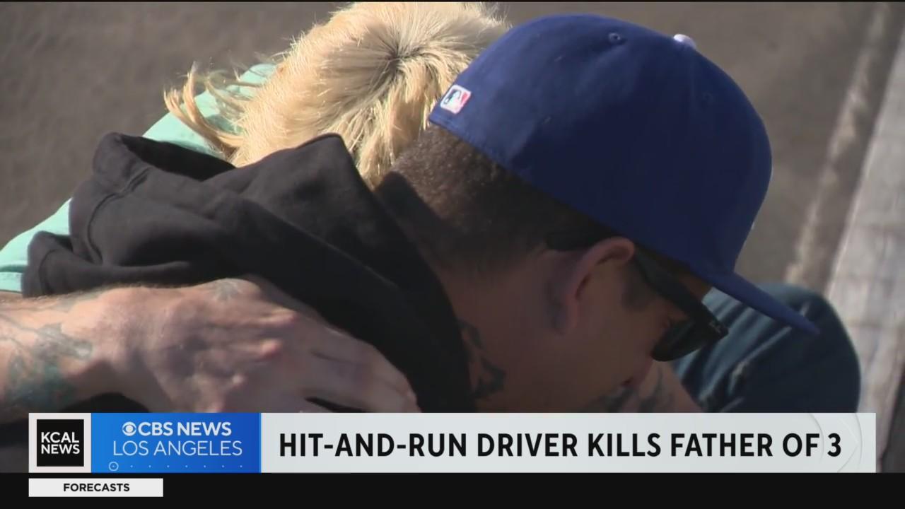 Loved ones sob at memorial for father of three that was killed in hit ...